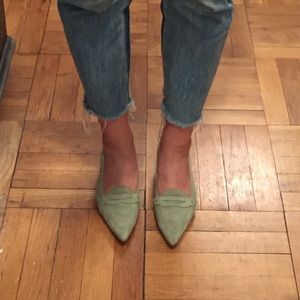 Franco Sarto pointy toe kitten heels